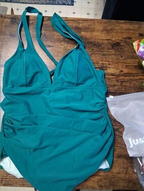 Cupshe Teal One-Piece Swimsuit